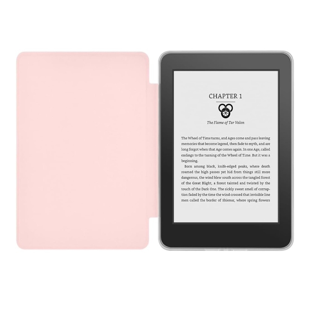 2 for $29 | Case for 7" Kindle Paperwhite, Clear Flexible TPU Back Cover, Pink